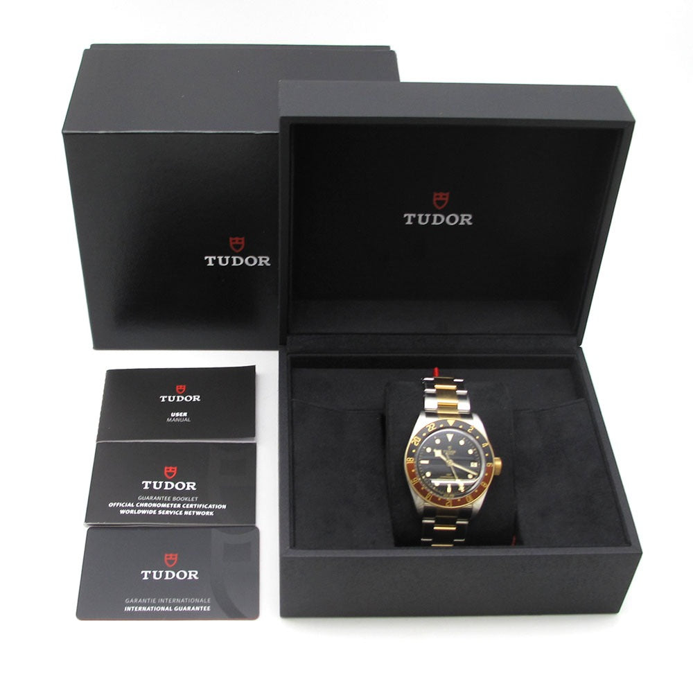 TUDOR チュードル 腕時計 ブラックベイ GMT S&G 79833MN M79833MN-0001 自動巻き HERITAGE BLACK BAY