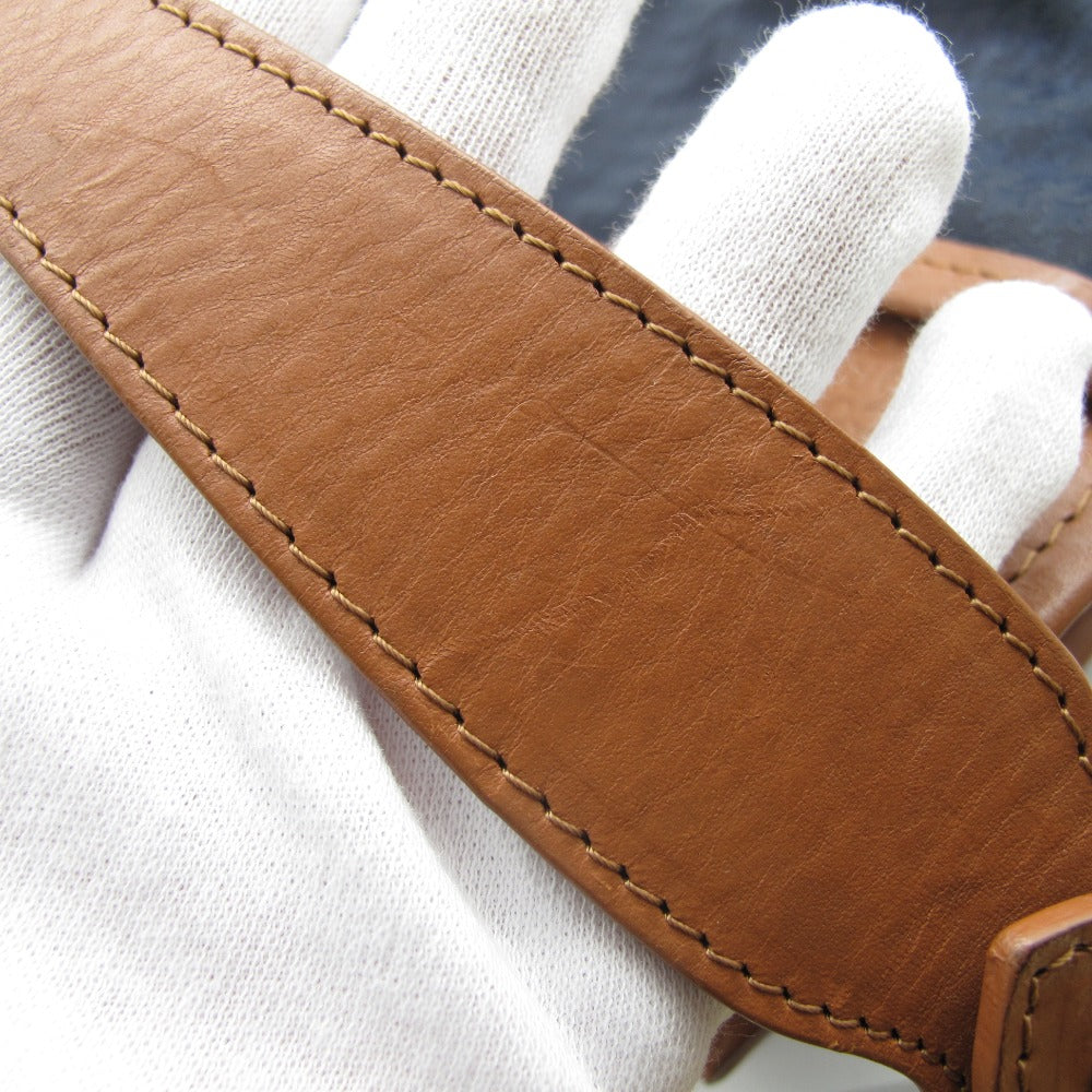 Orobianco オロビアンコ Men'sBigi メンズビギ 2WAY ショルダーバッグ クロスボディ 斜め掛け 肩掛け コラボ 別注 千鳥格子 ロゴ ナイロン レザー ネイビー ブラウン