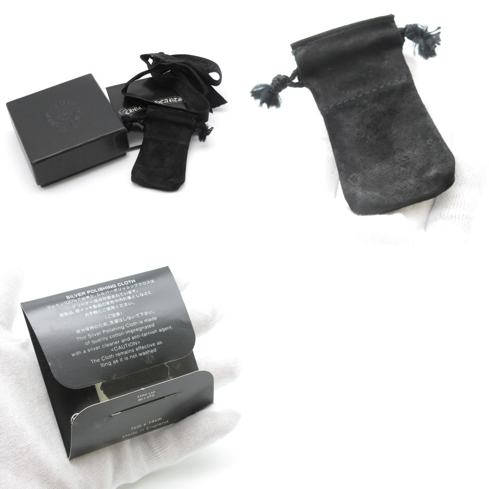 CHROME HEARTS クロムハーツ ケルティック ローラー ペンダント ネックレス レザーブレード 革紐 スクロール ボロチップ Ag SV シルバー 925 アクセサリー 箱