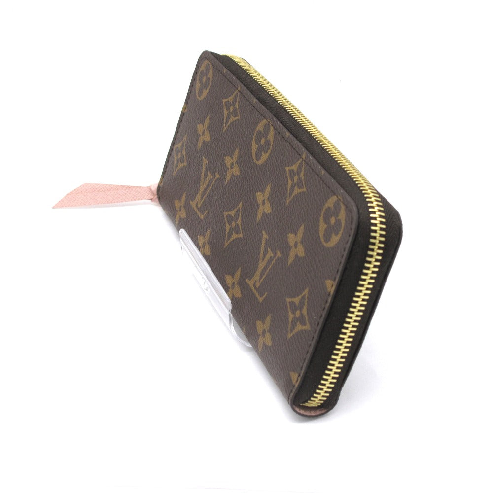 LOUIS VUITTON ルイ・ヴィトン ポルトフォイユ クレマンス モノグラム ローズバレリーヌ M61298 ラウンドファスナー長財布 ジッピー ウォレット PVC レザー レディース 未使用品