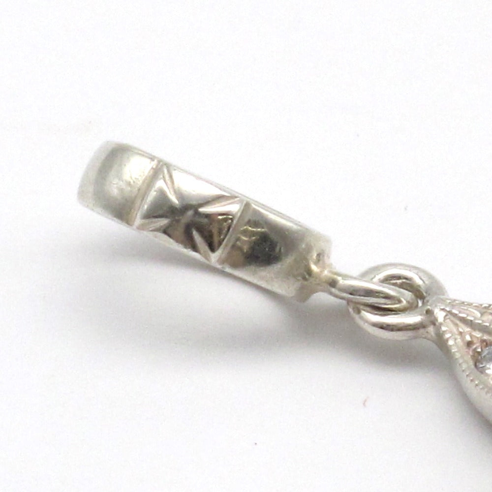 Loree Rodkin ローリーロドキン ペンダントトップ ヘッド チャーム ネックレス フルールドリス 百合の紋章 フレア Ag SV SILVER シルバー 925 ジルコニア アクセサリー メンズ