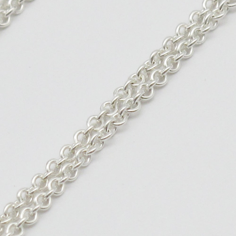 TIFFANY&Co. ティファニー インフィニティ ネックレス ペンダント ダブルチェーン Ag SV SILVER シルバー 925 レディース アクセサリー