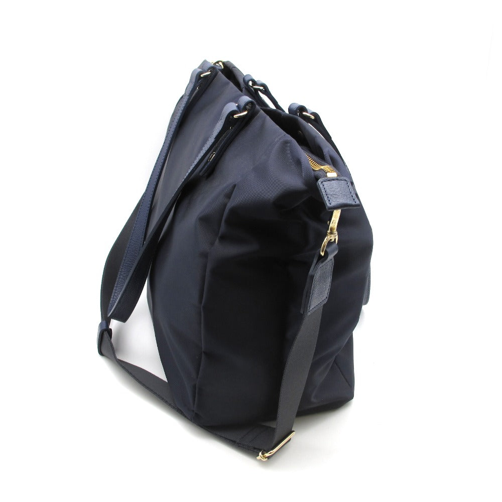 russet ラシット 2WAY トートバッグ ショルダーバッグ クロスボディ 斜め掛け ポシェット 2点セット ナイロン ネイビー レディース