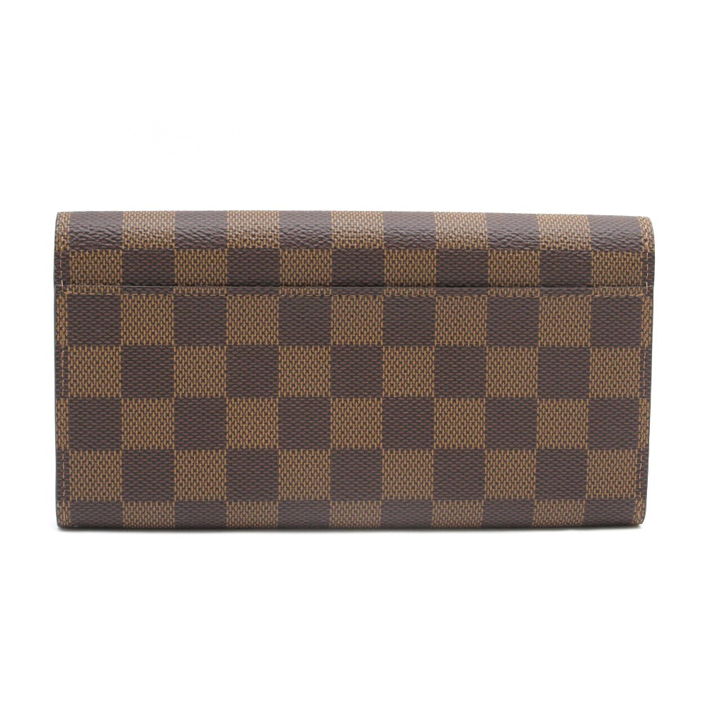LOUIS VUITTON ルイ・ヴィトン ポルトフォイユ サラ ダミエ ブラウン N63209 長財布 ロングウォレット PVC レザー 未使用品