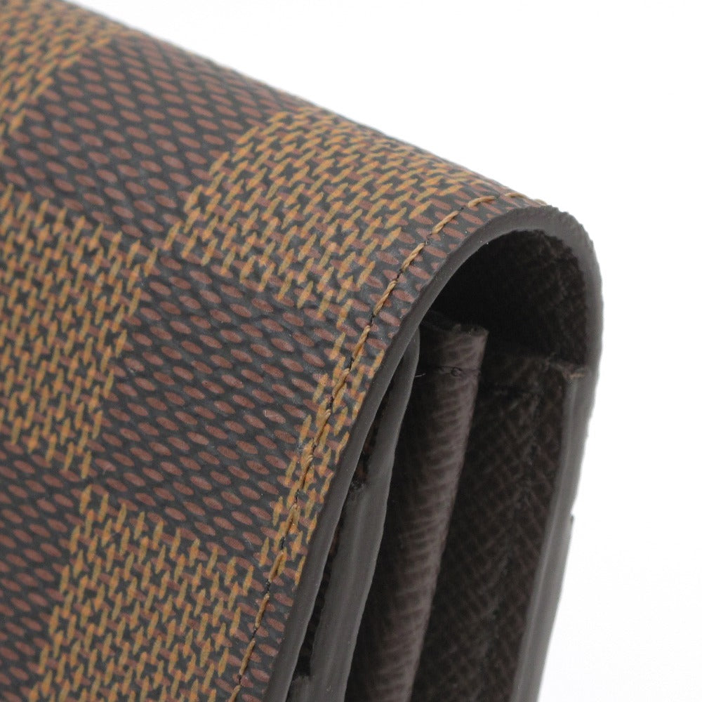 LOUIS VUITTON ルイ・ヴィトン ポルトフォイユ サラ ダミエ ブラウン N63209 長財布 ロングウォレット PVC レザー 未使用品