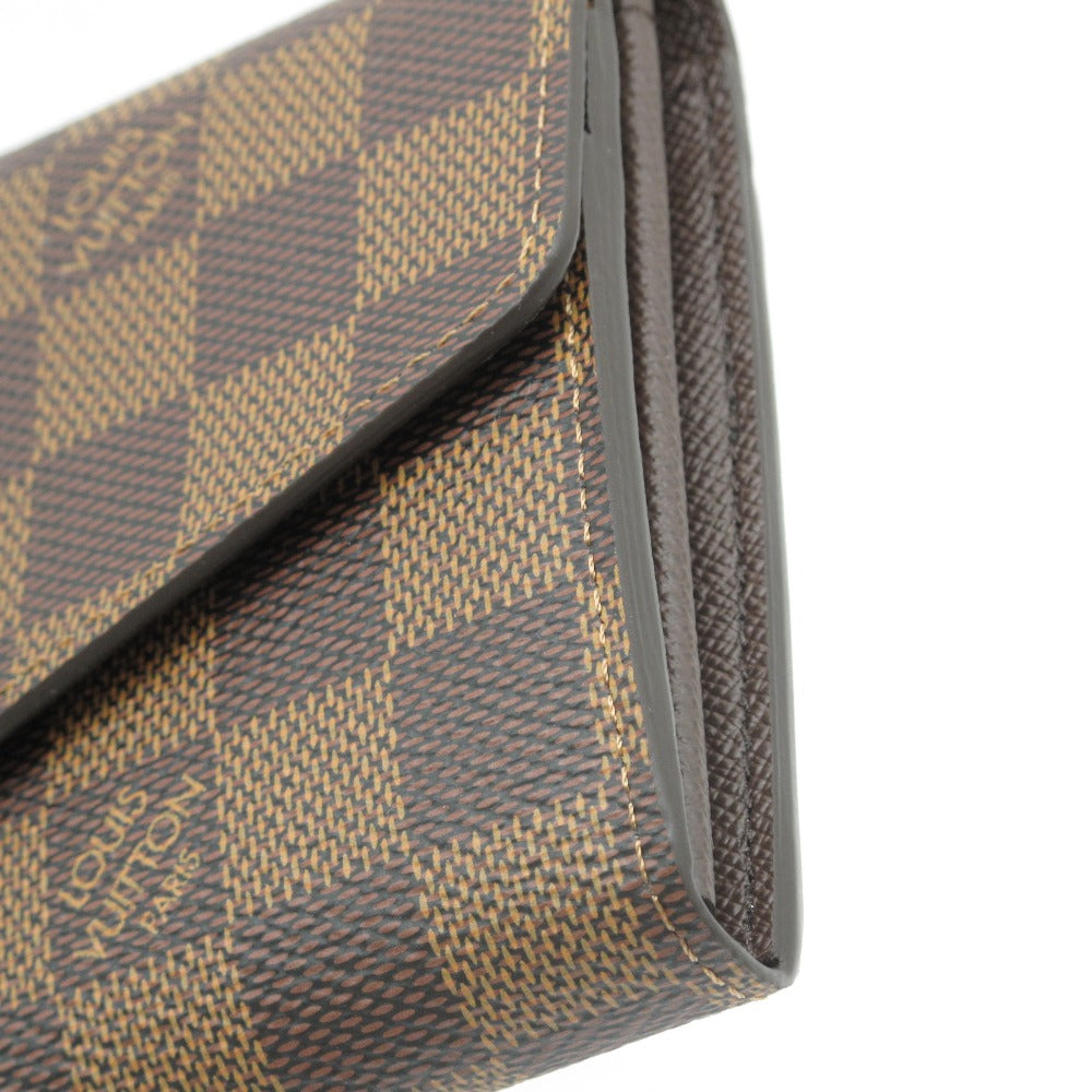 LOUIS VUITTON ルイ・ヴィトン ポルトフォイユ サラ ダミエ ブラウン N63209 長財布 ロングウォレット PVC レザー 未使用品