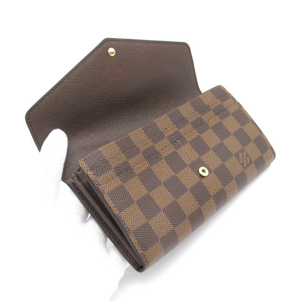 LOUIS VUITTON ルイ・ヴィトン ポルトフォイユ サラ ダミエ ブラウン N63209 長財布 ロングウォレット PVC レザー 未使用品
