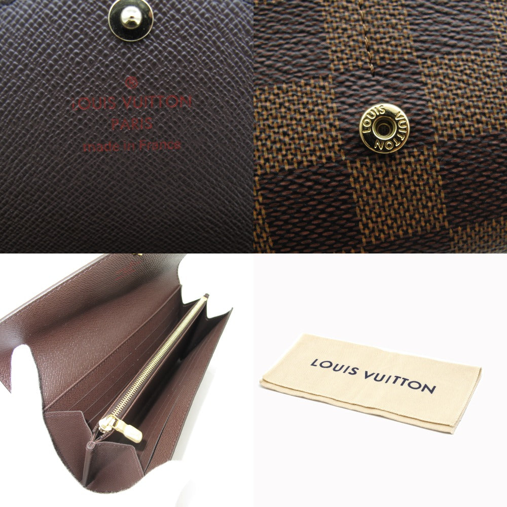 LOUIS VUITTON ルイ・ヴィトン ポルトフォイユ サラ ダミエ ブラウン N63209 長財布 ロングウォレット PVC レザー 未使用品