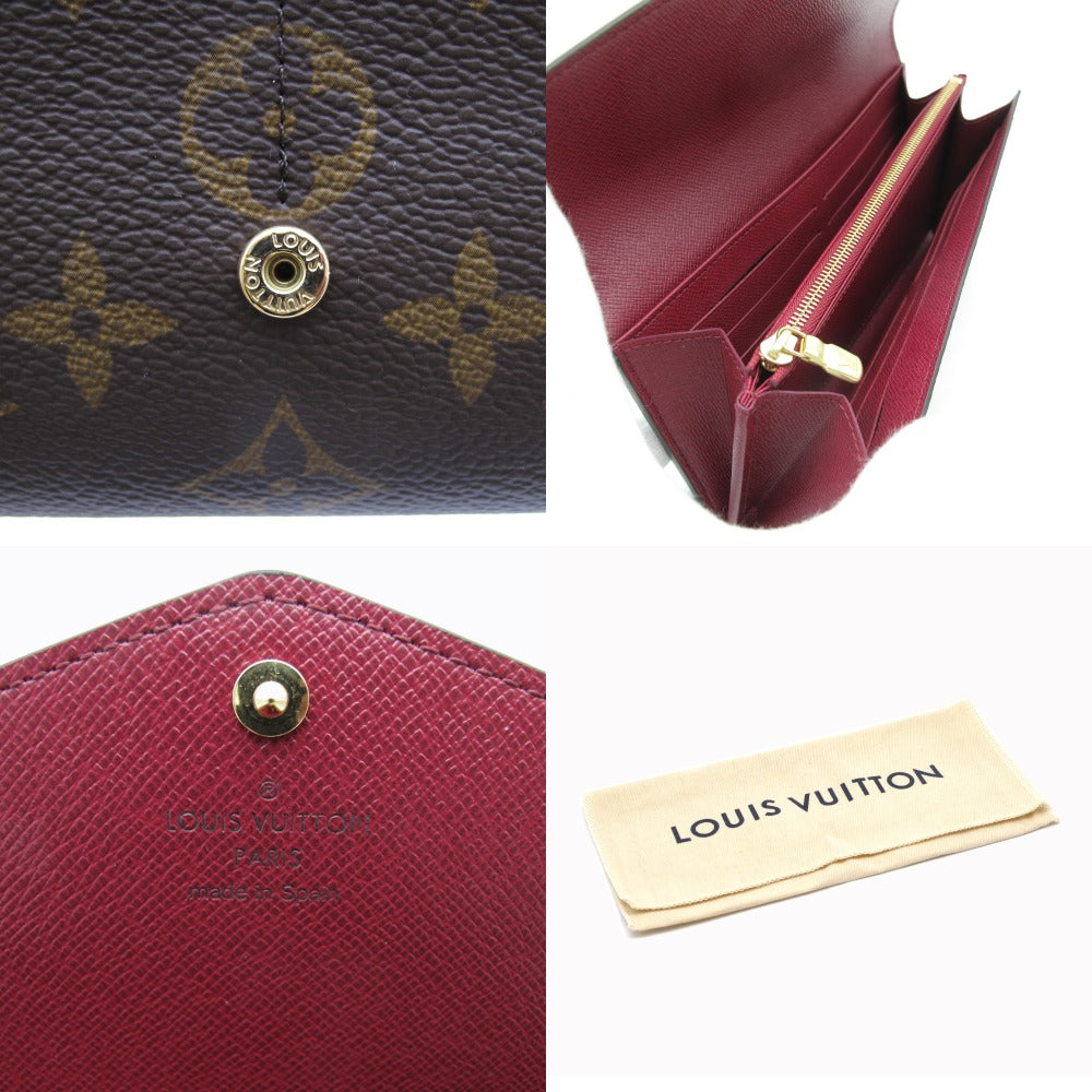 LOUIS VUITTON ルイ・ヴィトン ポルトフォイユ サラ モノグラム フューシャ M62234 長財布 ロングウォレット PVC レザー 未使用品