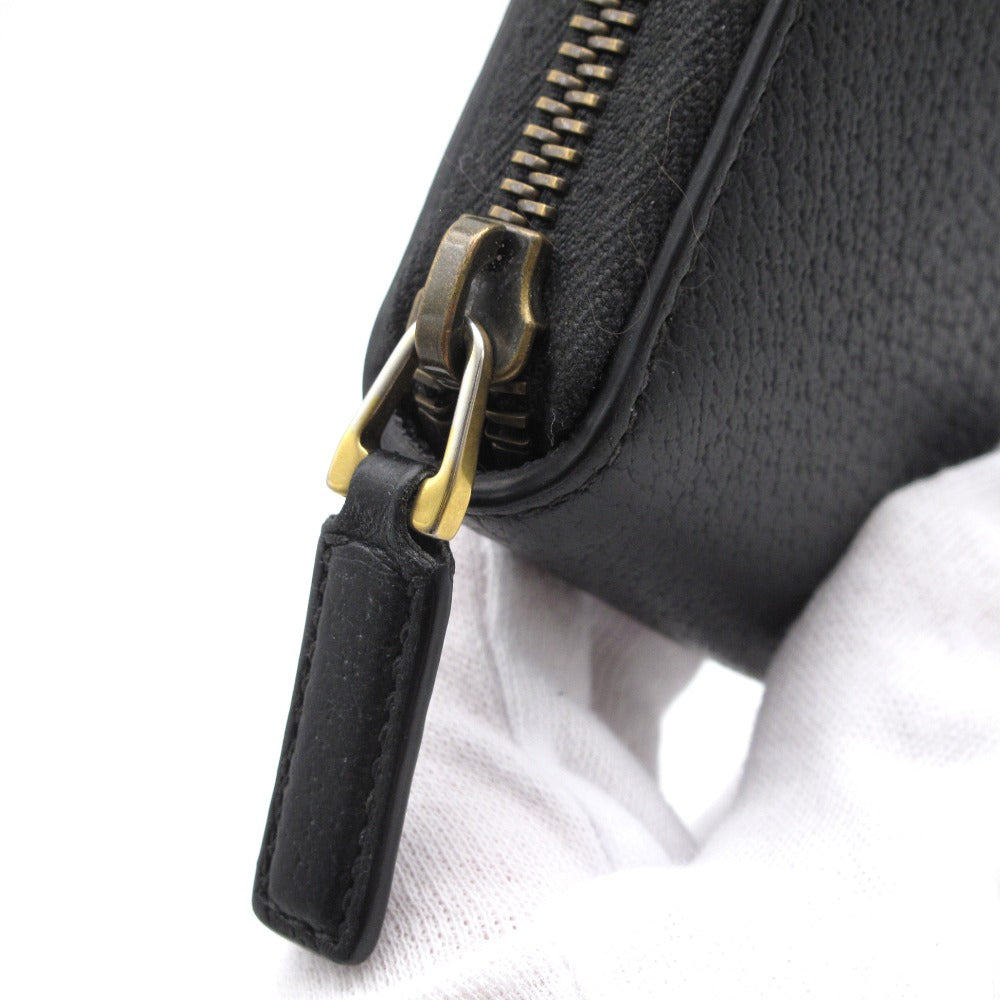 GUCCI グッチ GGマーモント ラウンドファスナー長財布 ジップアラウンドウォレット 428736 レザー ブラック