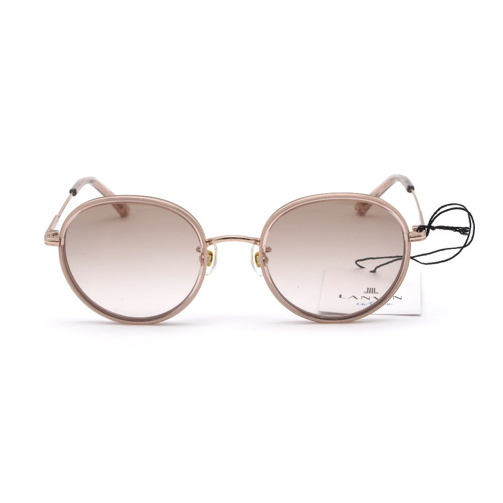 LANVIN en Bleu ランバンオンブルー サングラス SLB010J UVカット アジアンフィット ボストンシェイプ ピンク 51 22 140 ケース付き レディース アイウェア 眼鏡 未使用品