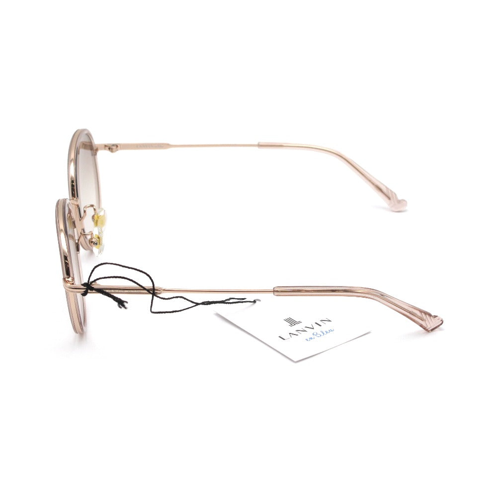 LANVIN en Bleu ランバンオンブルー サングラス SLB010J UVカット アジアンフィット ボストンシェイプ ピンク 51 22 140 ケース付き レディース アイウェア 眼鏡 未使用品