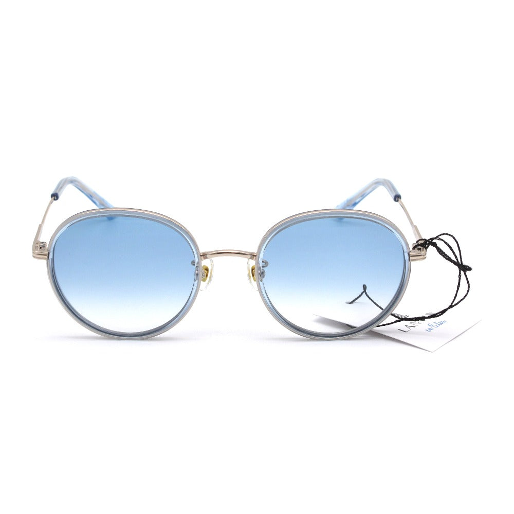 LANVIN en Bleu ランバンオンブルー サングラス SLB010J UVカット アジアンフィット ボストンシェイプ ブルー 51 22 140 ケース付き レディース アイウェア 眼鏡 未使用品