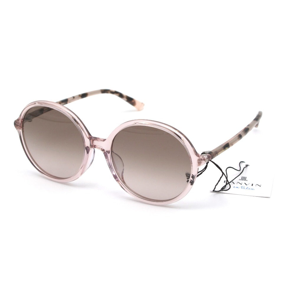 LANVIN en Bleu ランバンオンブルー サングラス SLB008J UVカット アジアンフィット ラウンドシェイプ ピンク 54 19 140 ケース付き レディース アイウェア 眼鏡 未使用品