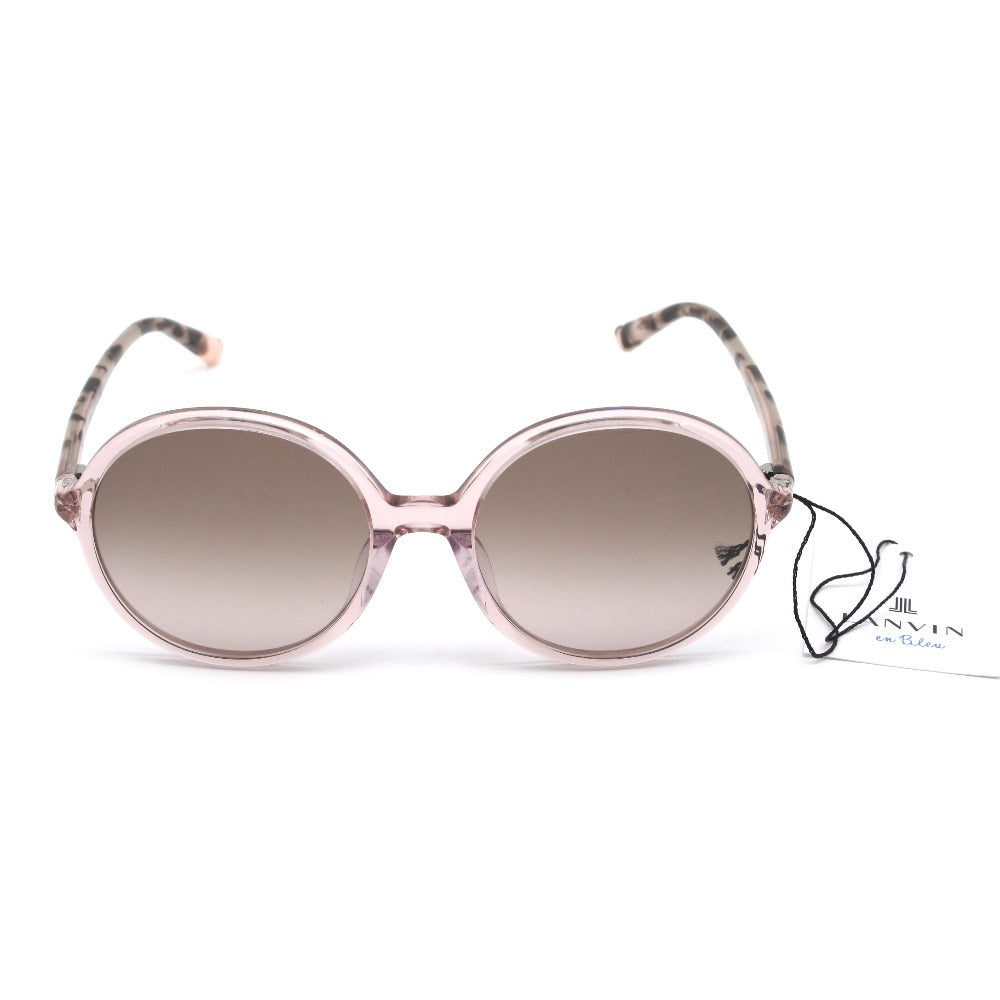 LANVIN en Bleu ランバンオンブルー サングラス SLB008J UVカット アジアンフィット ラウンドシェイプ ピンク 54 19 140 ケース付き レディース アイウェア 眼鏡 未使用品