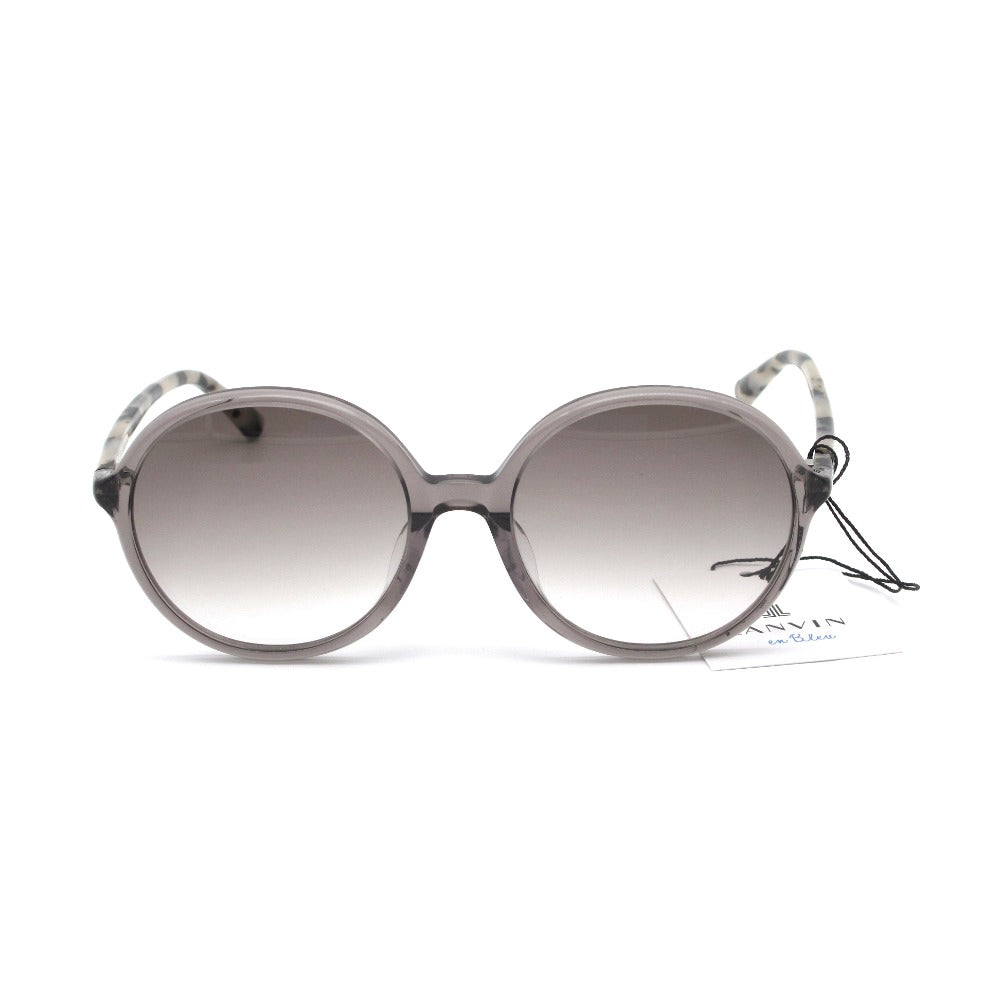 LANVIN en Bleu ランバンオンブルー サングラス SLB008J UVカット アジアンフィット ラウンドシェイプ グレー 54 19 140 ケース付き レディース アイウェア 眼鏡 未使用品