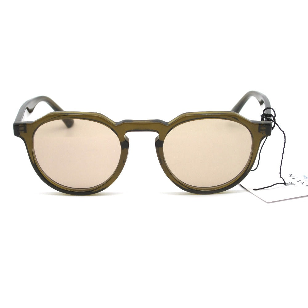 LANVIN en Bleu ランバンオンブルー サングラス SLB007J UVカット アジアンフィット オリーブ ブラウン 48 21 140 レディース アイウェア 眼鏡 ケース付き 未使用品