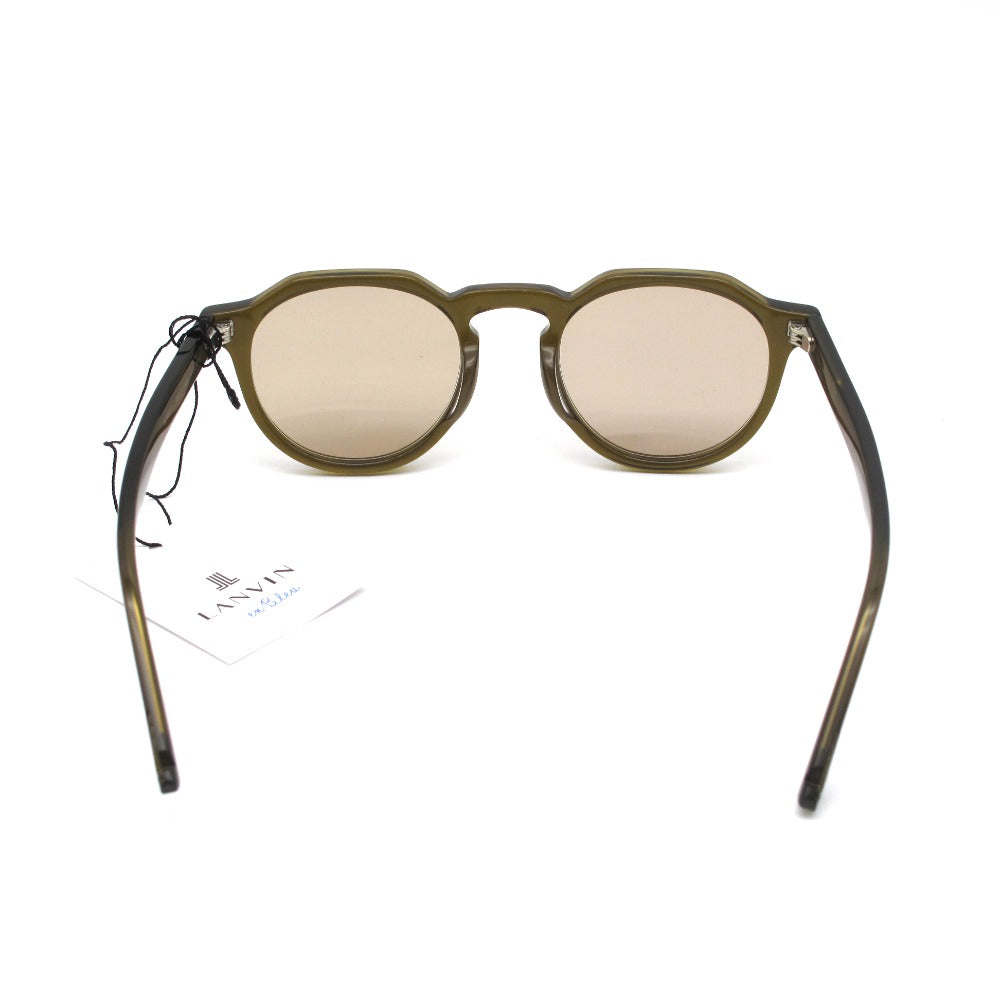 LANVIN en Bleu ランバンオンブルー サングラス SLB007J UVカット アジアンフィット オリーブ ブラウン 48 21 140 レディース アイウェア 眼鏡 ケース付き 未使用品