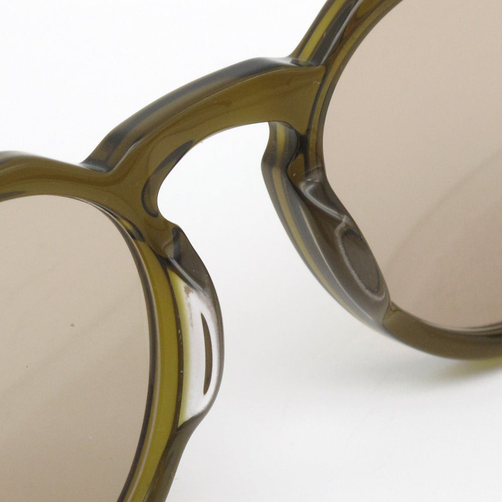 LANVIN en Bleu ランバンオンブルー サングラス SLB007J UVカット アジアンフィット オリーブ ブラウン 48 21 140 レディース アイウェア 眼鏡 ケース付き 未使用品