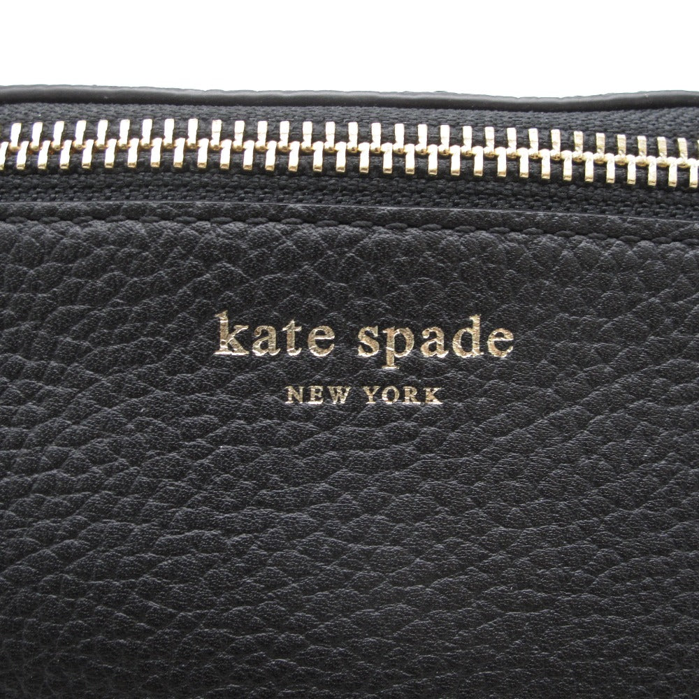 Kate Spade ケイトスペード ボディバッグ ベルトバッグ ウエストポーチ ヒップバッグ レザー ブラック PXRUA366 レディース 美品
