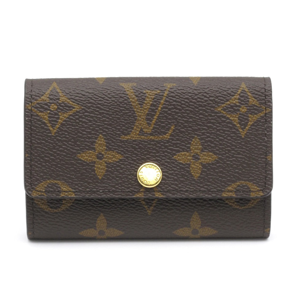 LOUIS VUITTON ルイ・ヴィトン ミュルティクレ6 モノグラム アルマニャック M62630 6連 キーケース 鍵 PVC レザー ブラウン 未使用品