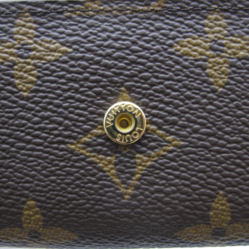 LOUIS VUITTON ルイ・ヴィトン ミュルティクレ6 モノグラム アルマニャック M62630 6連 キーケース 鍵 PVC レザー ブラウン 未使用品