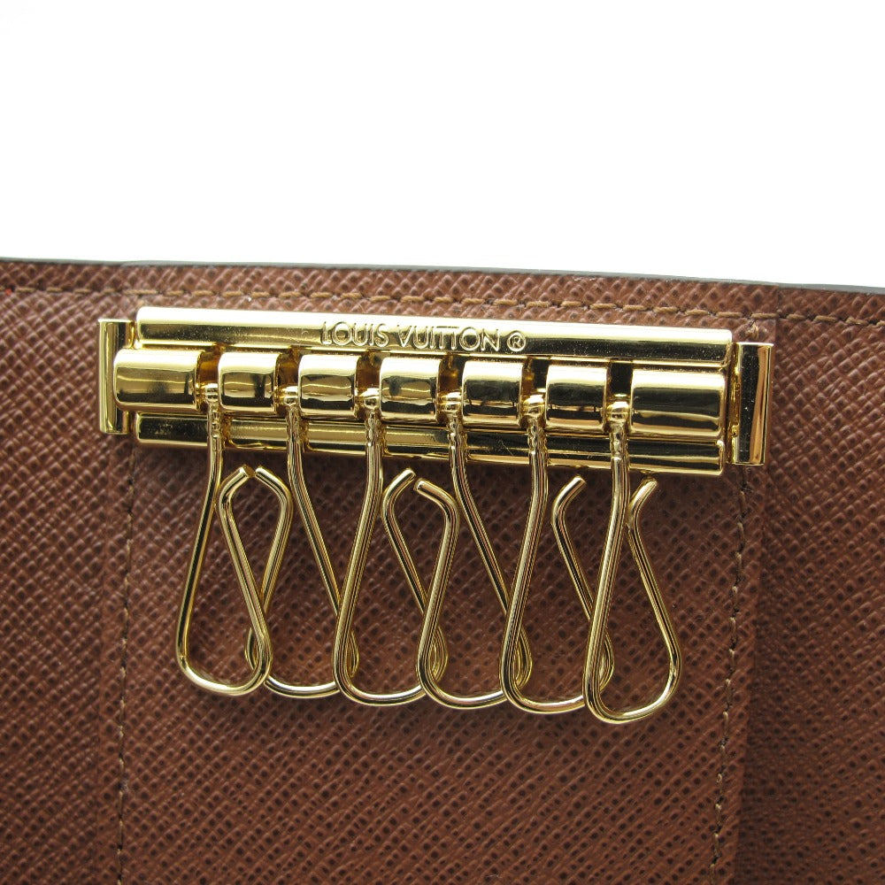 LOUIS VUITTON ルイ・ヴィトン ミュルティクレ6 モノグラム アルマニャック M62630 6連 キーケース 鍵 PVC レザー ブラウン 未使用品