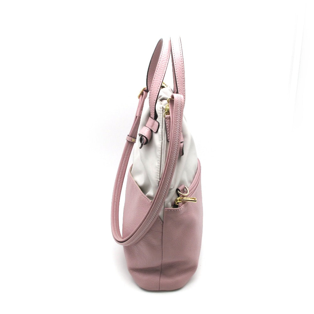 PELLE BORSA ペレボルサ チアーズノット 4WAYバッグ ハンドバッグ ショルダーバッグ クラッチ 5501 レザー 牛革 ピンク レディース
