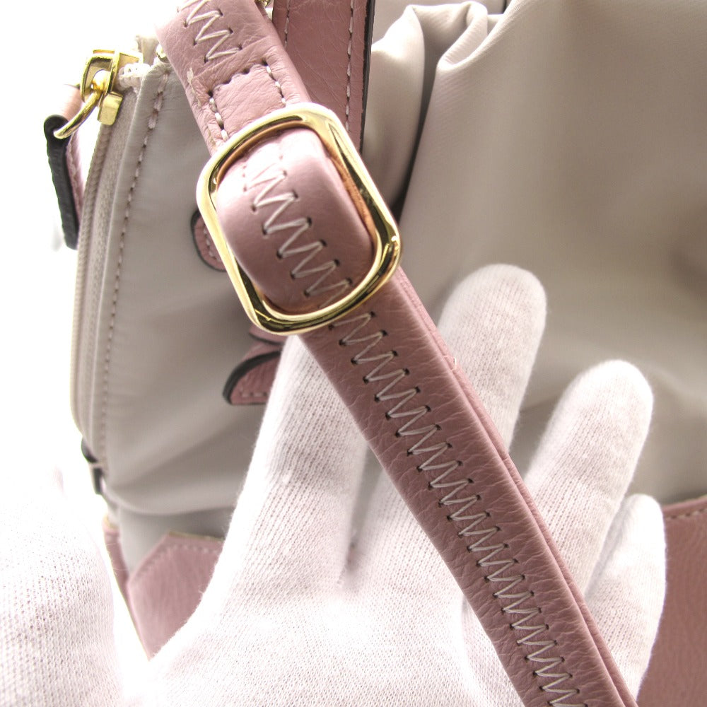 PELLE BORSA ペレボルサ チアーズノット 4WAYバッグ ハンドバッグ ショルダーバッグ クラッチ 5501 レザー 牛革 ピンク レディース