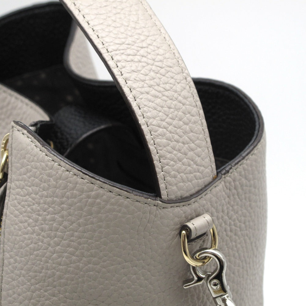 PELLE BORSA ペレボルサ Reinette レネット 2WAY ハンドバッグ ショルダーバッグ クロスボディ 斜め掛け 4741 グレージュ レザー レディース