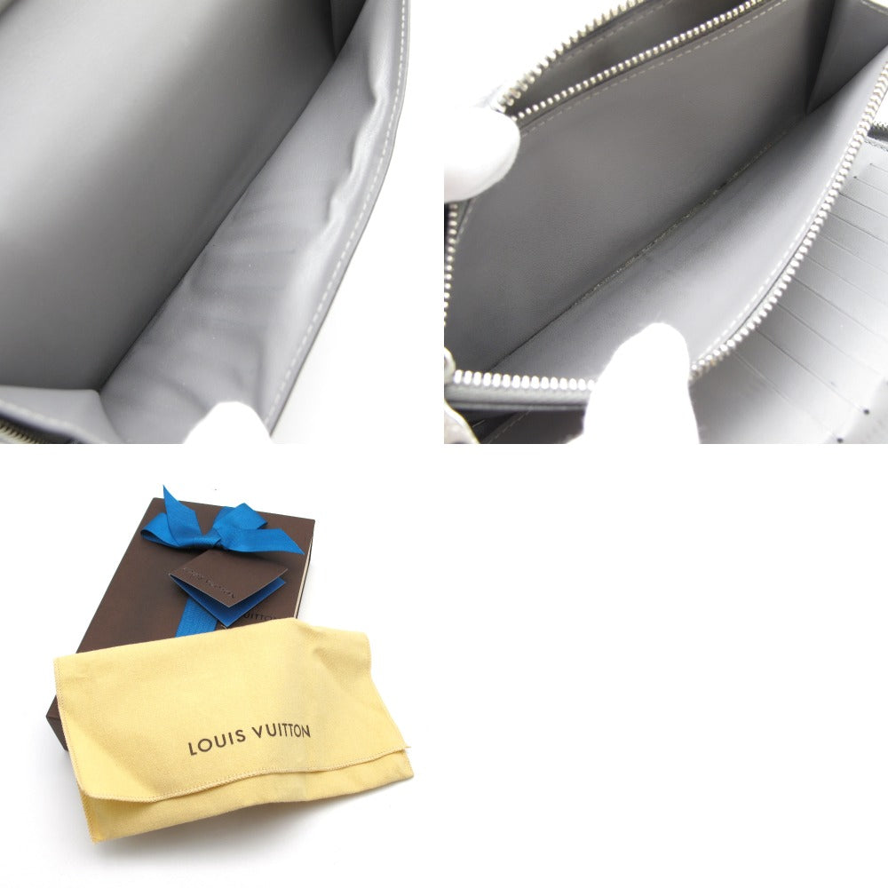 LOUIS VUITTON ルイ・ヴィトン ジッピーウォレット ヴェルティカル モノグラム ミラー M80808 ラウンドファスナー 長財布 シルバー 箱付き