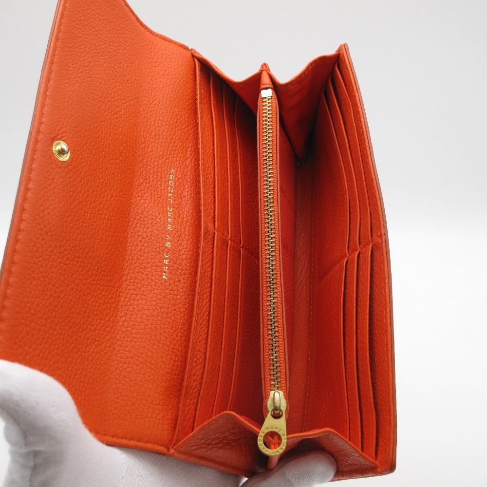 MARC BY MARC JACOBS マークバイマークジェイコブス 長財布 二つ折り 長財布 ロゴプレート レザー ロングウォレット