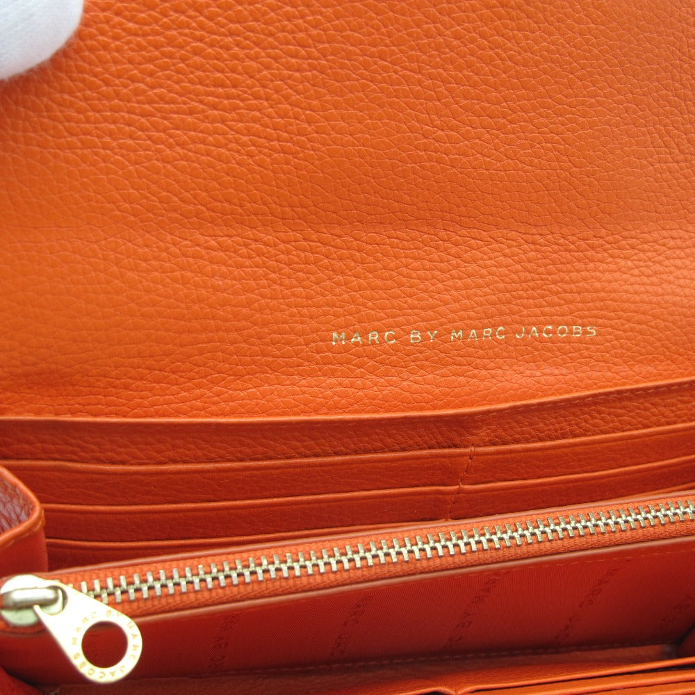 MARC BY MARC JACOBS マークバイマークジェイコブス 長財布 二つ折り 長財布 ロゴプレート レザー ロングウォレット