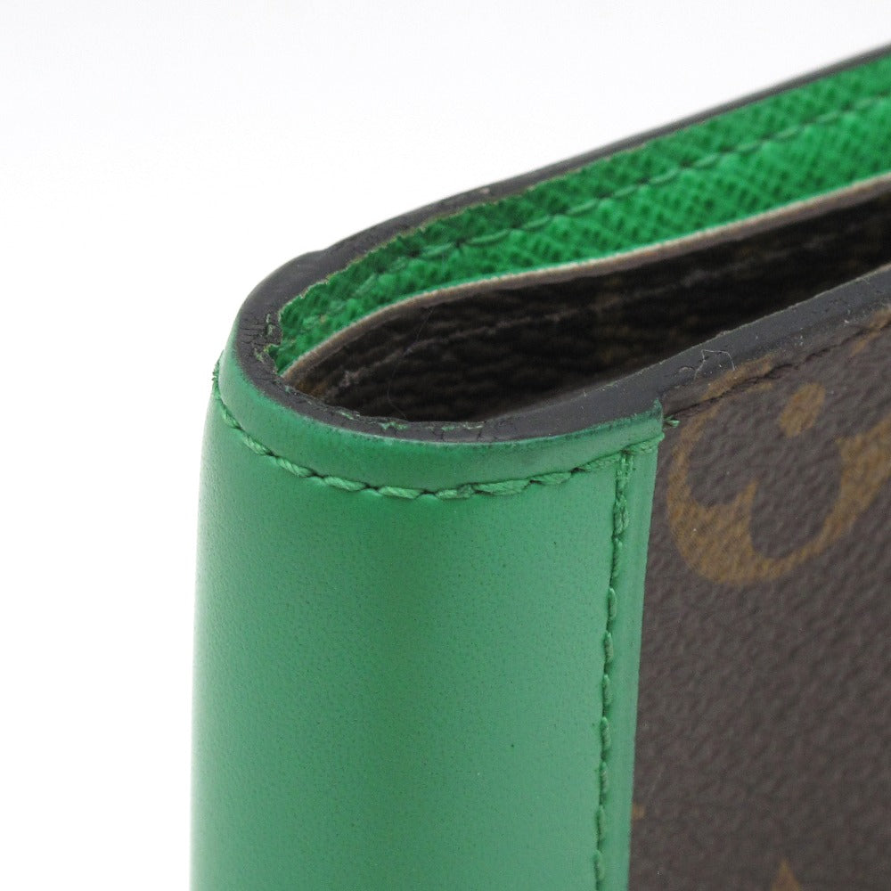 LOUIS VUITTON ルイ・ヴィトン ポルトフォイユ ミュルティプル モノグラム マカサー グリーン M81537 二つ折り札入れ 財布 ウォレット 小銭入れなし メンズ