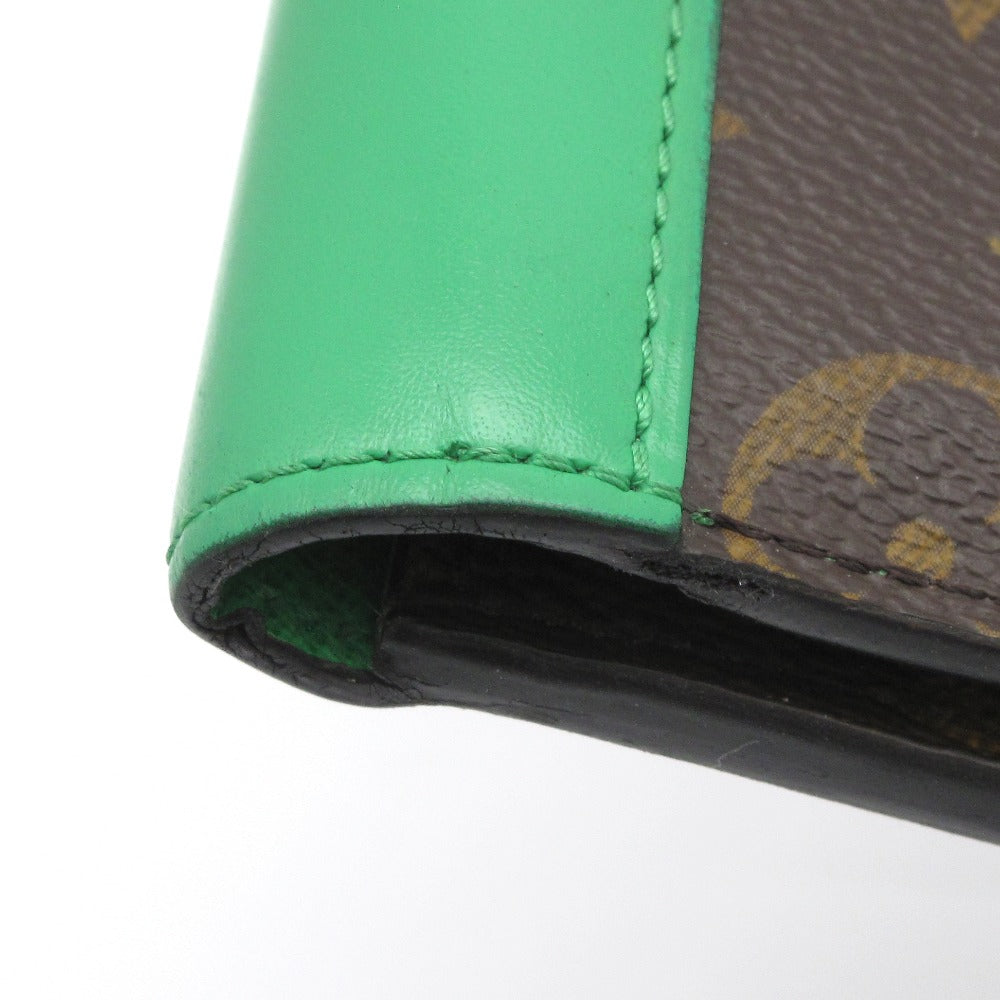 LOUIS VUITTON ルイ・ヴィトン ポルトフォイユ ミュルティプル モノグラム マカサー グリーン M81537 二つ折り札入れ 財布 ウォレット 小銭入れなし メンズ