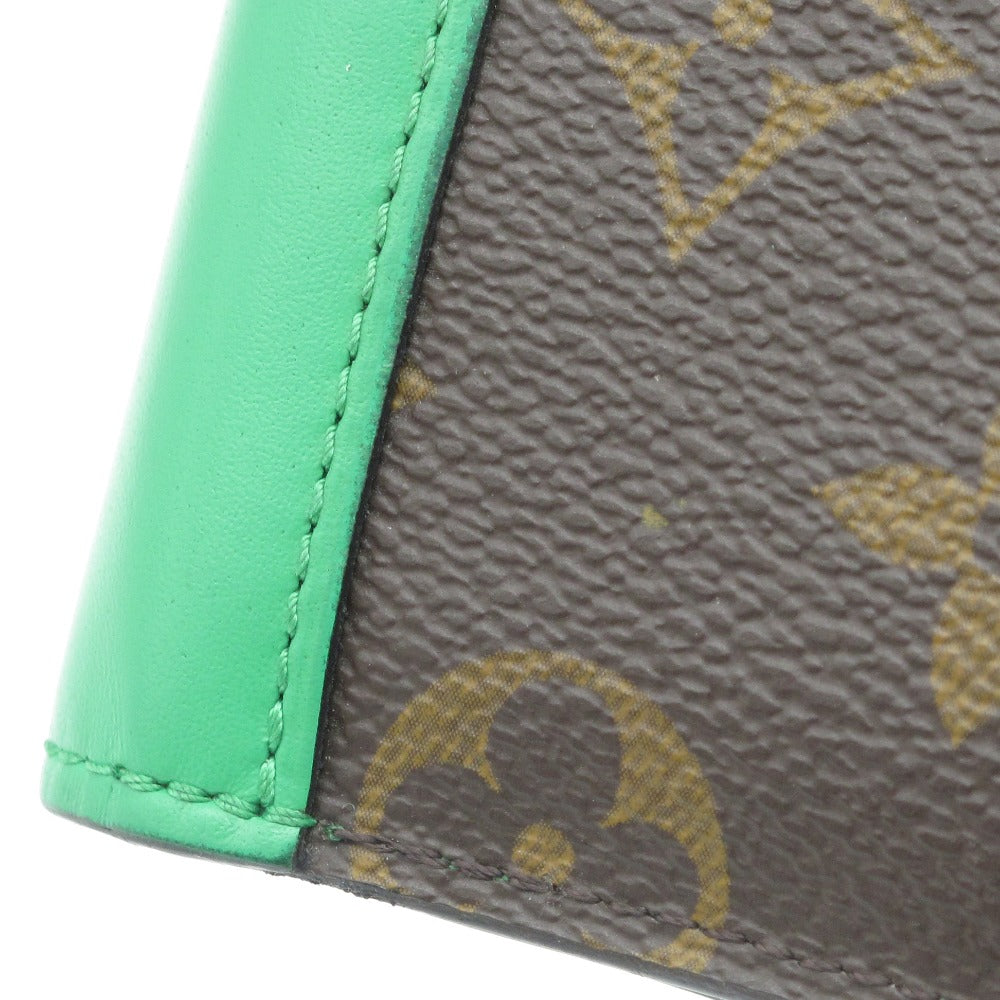 LOUIS VUITTON ルイ・ヴィトン ポルトフォイユ ミュルティプル モノグラム マカサー グリーン M81537 二つ折り札入れ 財布 ウォレット 小銭入れなし メンズ