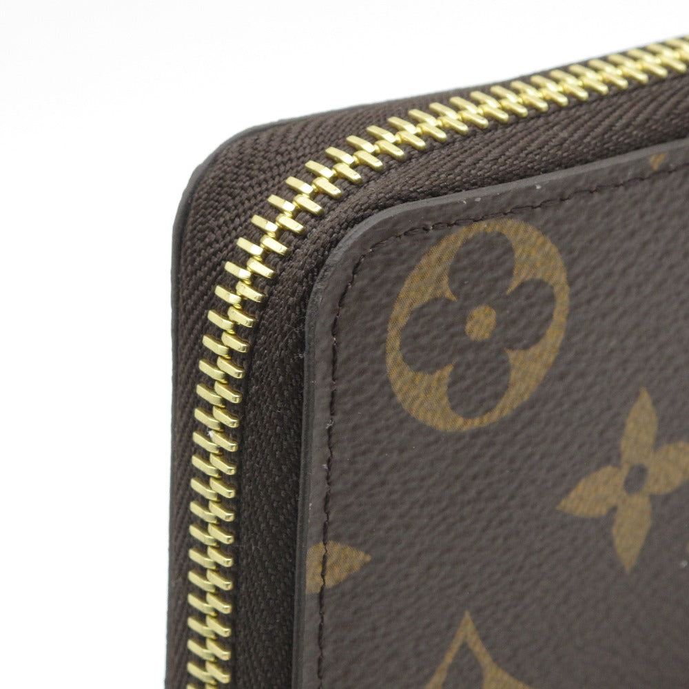 LOUIS VUITTON ルイ・ヴィトン ポルトフォイユ クレマンス モノグラム ローズバレリーヌ M61298 ラウンドファスナー長財布 ウォレット PVC レザー ブラウン ピンク レディース 未使用品