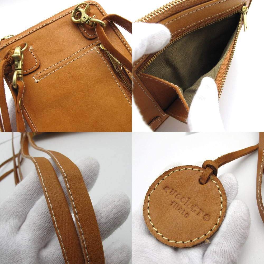zucchero filato ズッケロ フィラート カウレザー メッシュ ウォレット ショルダーバッグ お財布 スマホ ポシェット 斜め掛け クロスボディ 49338 牛革 本革 レディース