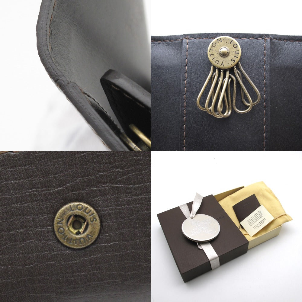 LOUIS VUITTON ルイ・ヴィトン ミュルティクレ6 ユタ カフェ M95539 6連キーケース 鍵入れ レザー ブラウン メンズ 箱付き