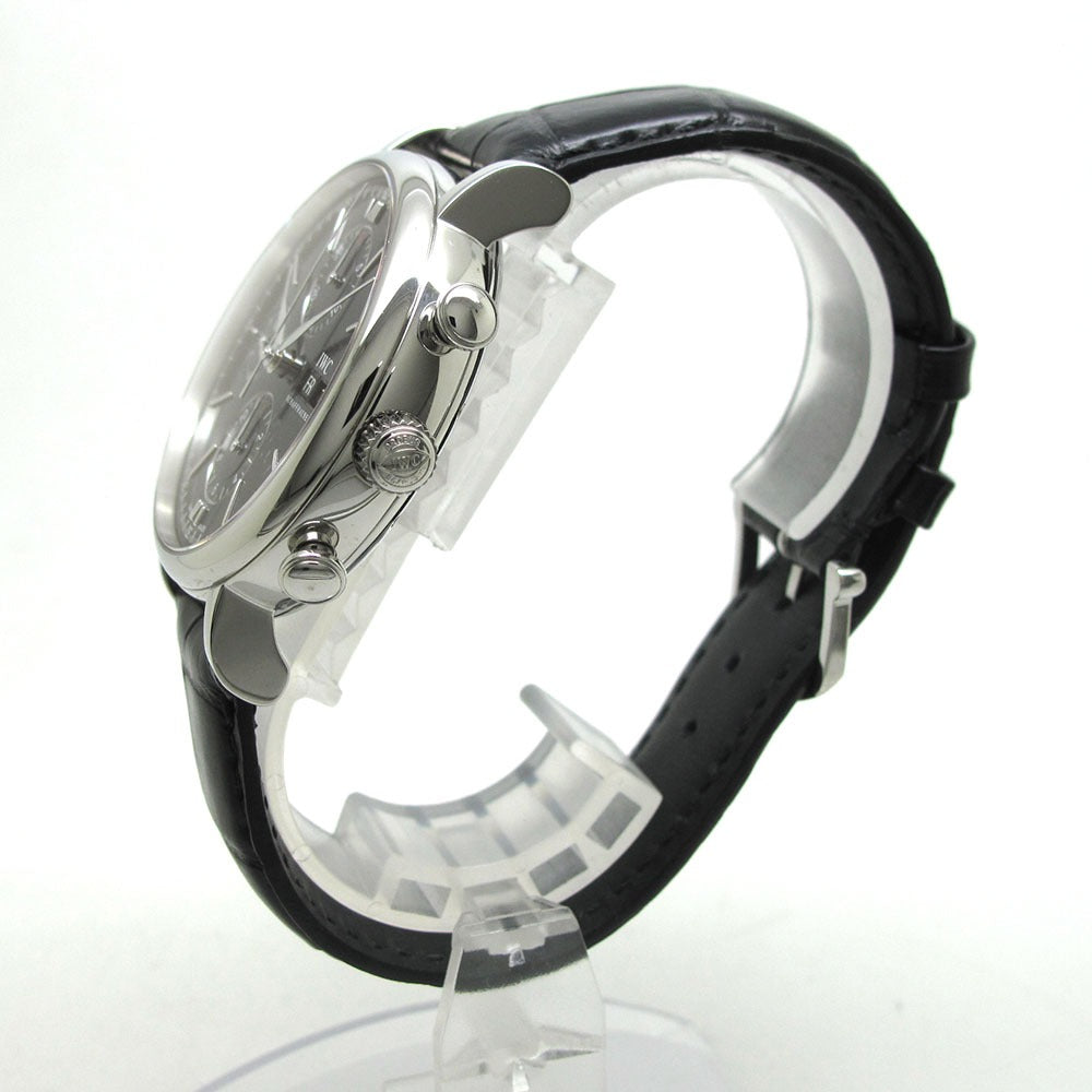 IWC SCHAFFHAUSEN アイダブリューシー シャフハウゼン 腕時計 ポートフィノ クロノグラフ IW391010 黒文字盤 自動巻き PORTOFINO