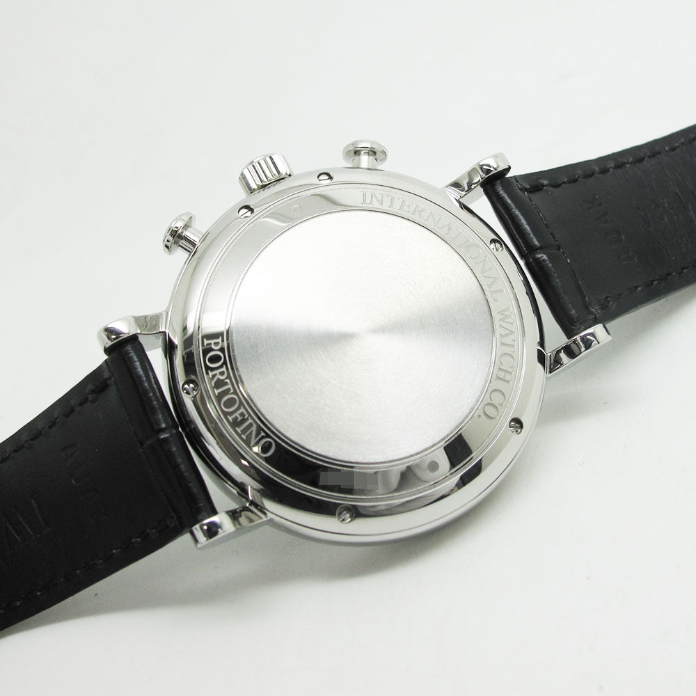 IWC SCHAFFHAUSEN アイダブリューシー シャフハウゼン 腕時計 ポートフィノ クロノグラフ IW391010 黒文字盤 自動巻き PORTOFINO