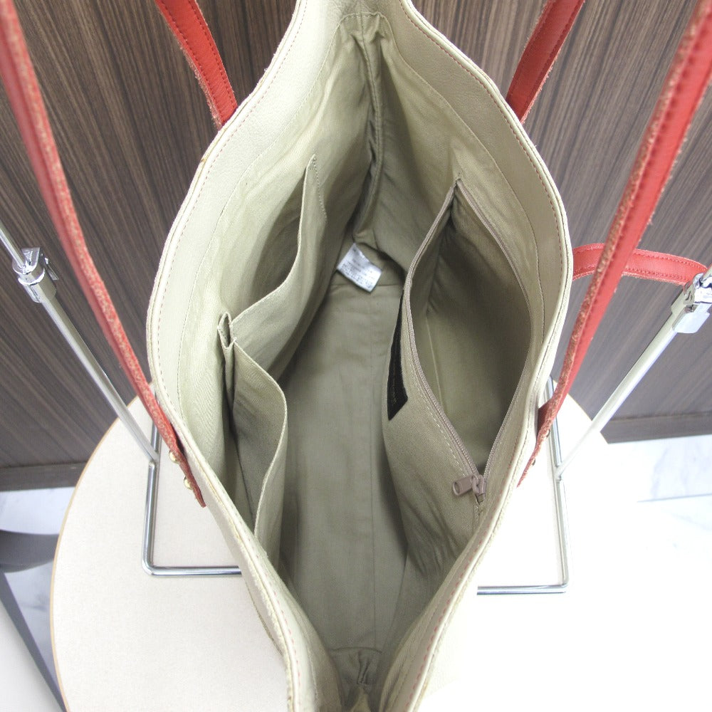 B:MING by BEAMS ビーミングバイビームス トートバッグ ハンドバッグ レザー 牛革 ベージュ レディース