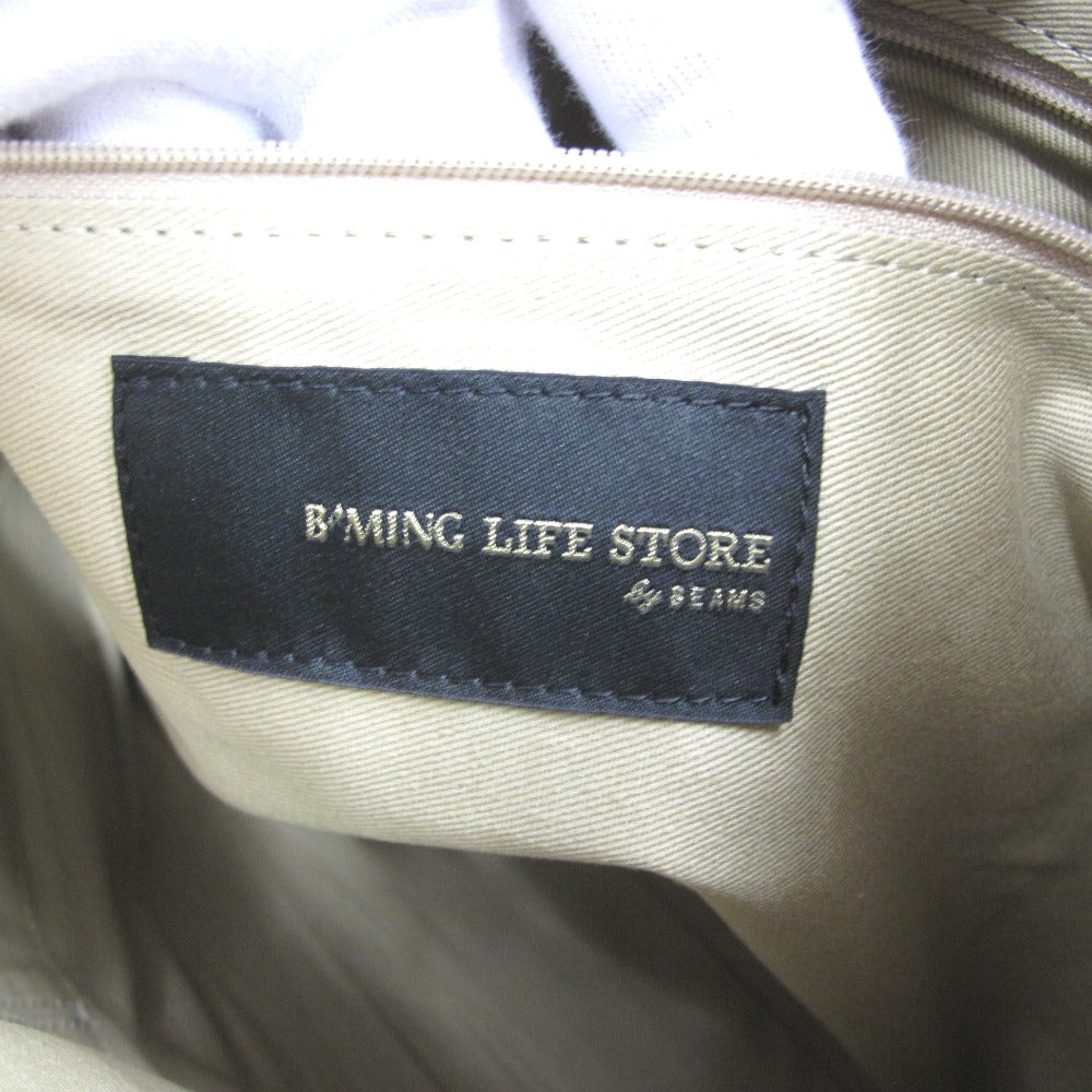B:MING by BEAMS ビーミングバイビームス トートバッグ ハンドバッグ レザー 牛革 ベージュ レディース