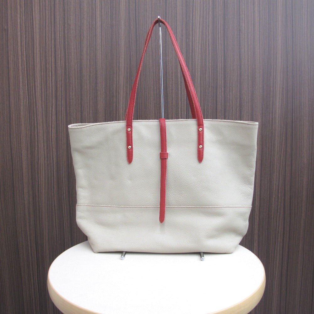 B:MING by BEAMS ビーミングバイビームス トートバッグ ハンドバッグ レザー 牛革 ベージュ レディース