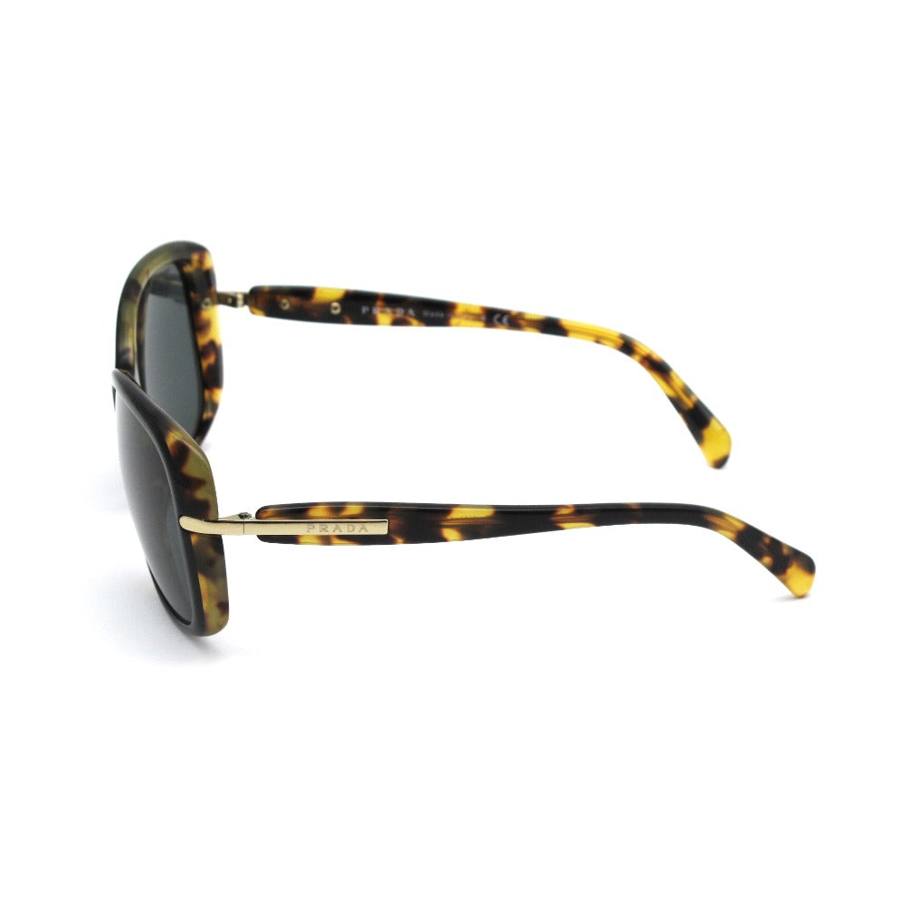 PRADA プラダ サングラス ロゴプレート SPR08O ハバナ ブラウン ゴールド 57 17 130 ケース付き アイウェア 眼鏡
