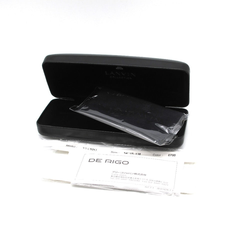 LANVIN ランバン メガネフレーム VLC531J 0700 ブラック 54 15 138 日本製 クロス・ケース付き 眼鏡 サングラス アイウェア 未使用品
