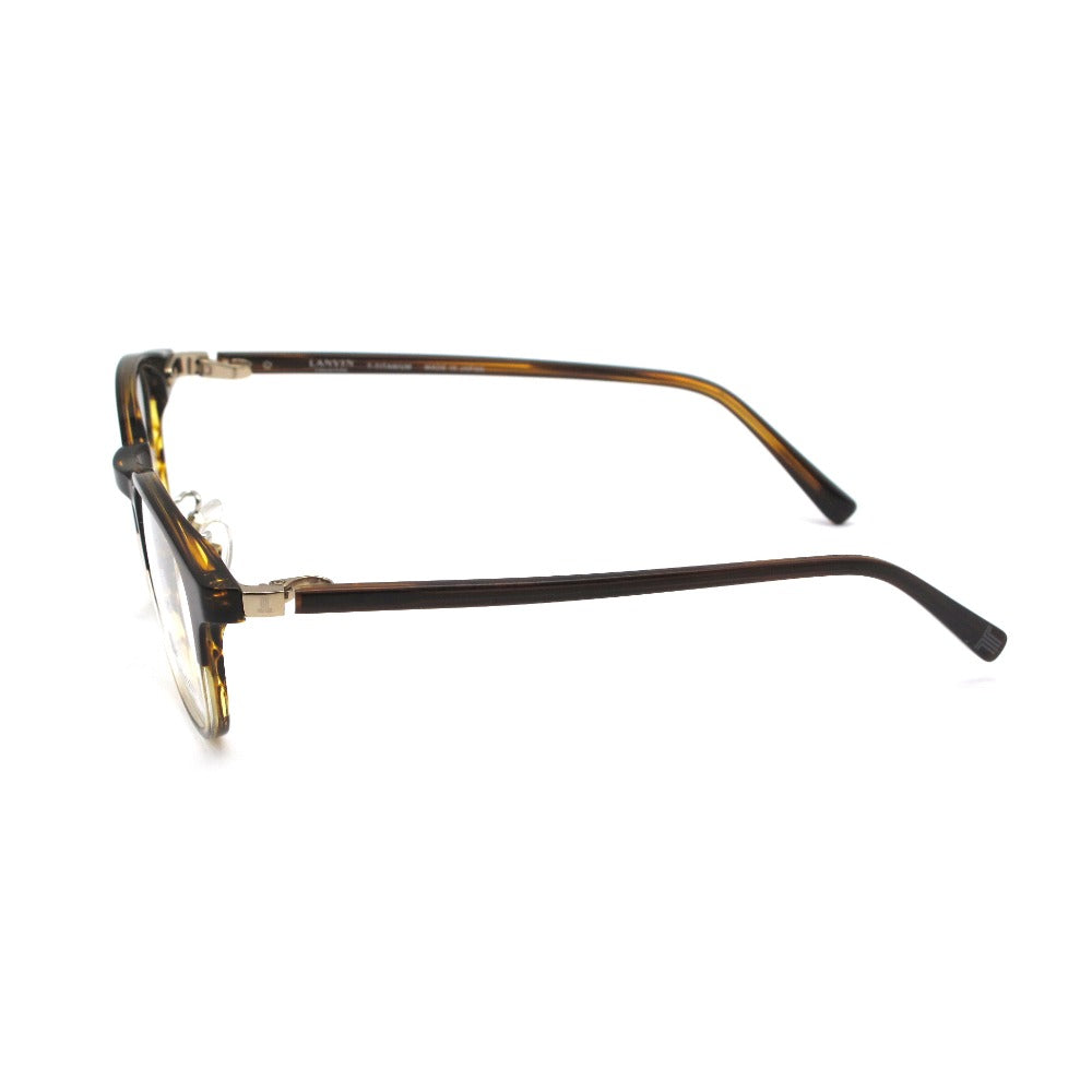 LANVIN ランバン メガネフレーム VLC052J-0AFG ハバナ 48 21 142 日本製 クロス・ケース付き 眼鏡 サングラス アイウェア 未使用品