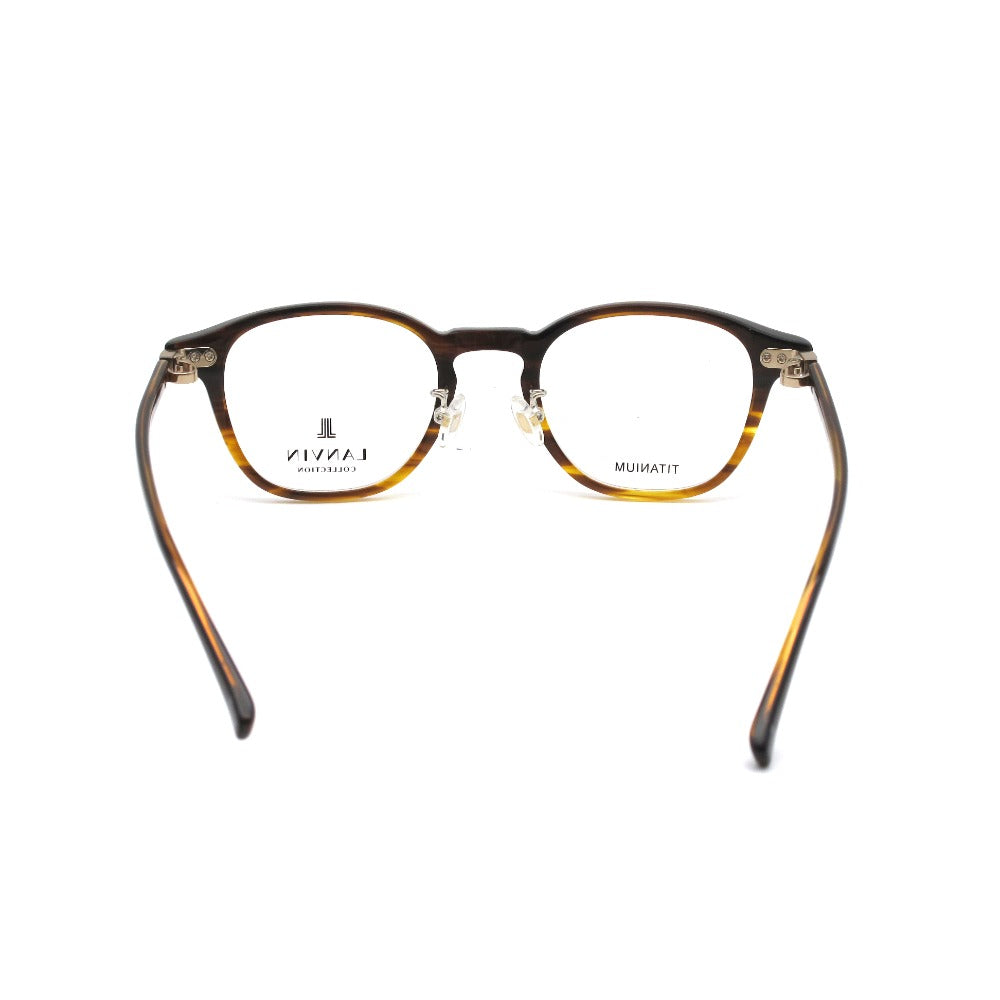 LANVIN ランバン メガネフレーム VLC052J-0AFG ハバナ 48 21 142 日本製 クロス・ケース付き 眼鏡 サングラス アイウェア 未使用品