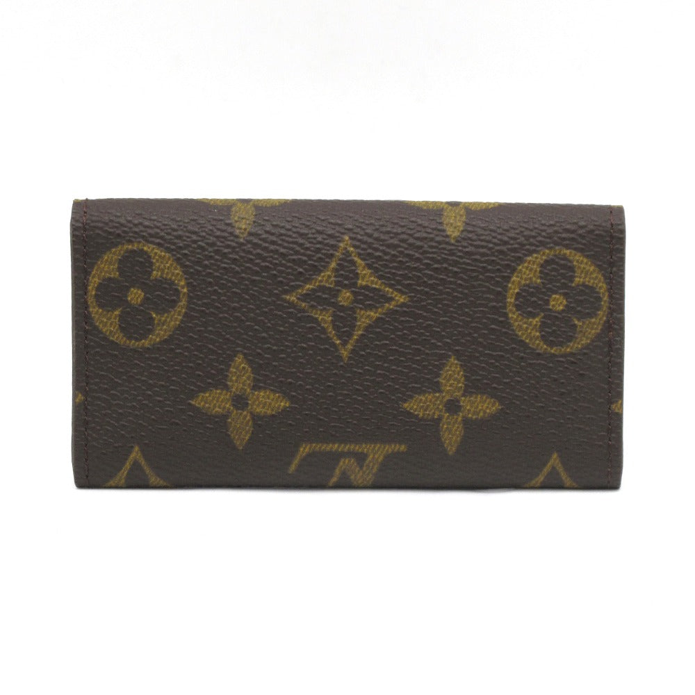 LOUIS VUITTON ルイ・ヴィトン ミュルティクレ4 モノグラム M62631 4連 キーケース 鍵 PVC レザー ブラウン USA製 レディース メンズ 美品