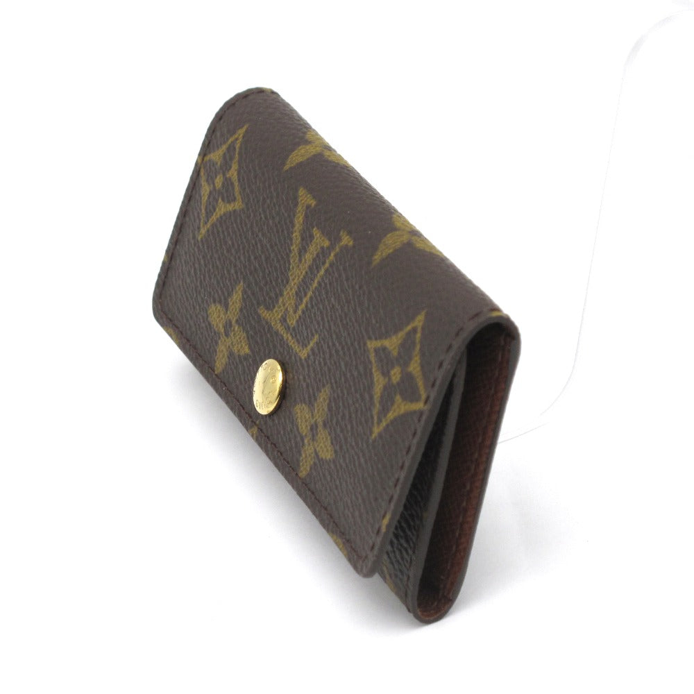 LOUIS VUITTON ルイ・ヴィトン ミュルティクレ4 モノグラム M62631 4連 キーケース 鍵 PVC レザー ブラウン USA製 レディース メンズ 美品